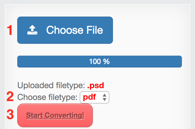 How to convert PSD files online to PDF